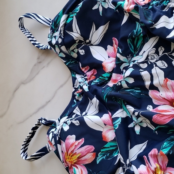 Fantasie Port Maria Underwire Twist Front Tankini Swim Top FS6894 in Ink SZ 32D - Picture 5 of 9